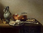 Pieter Claesz Tobacco Pipes and a Brazier oil on canvas